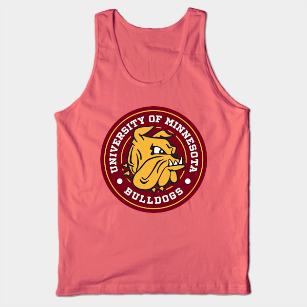 Bulldogs - Circle Design Tank Top by Josh Wuflestad